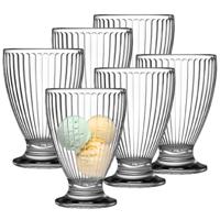 Urban Living IJscoupes/ijsschaaltjes - 6x stuks - 280 ml - glas - toetje/dessert