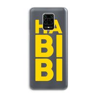 Habibi Blue: Xiaomi Redmi Note 9 Pro Transparant Hoesje