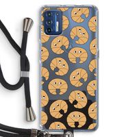 Croissant: Motorola Moto G9 Plus Transparant Hoesje met koord