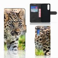 Huawei P30 | Telefoonhoesje | Met pasjeshouder | Baby Luipaard