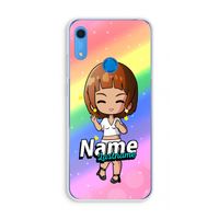 Chibi Maker vrouw: Huawei Y6s Transparant Hoesje