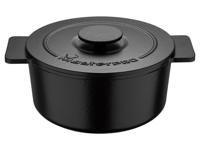 Masterpro Gietijzeren pan met deksel Ø 21 cm (Zwart)