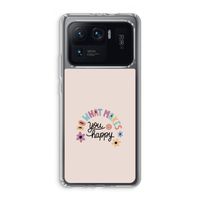 Happy days: Xiaomi Mi 11 Ultra Transparant Hoesje