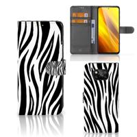 Xiaomi Poco X3 | Poco X3 Pro | Telefoonhoesje | Met pasjeshouder | Zebra