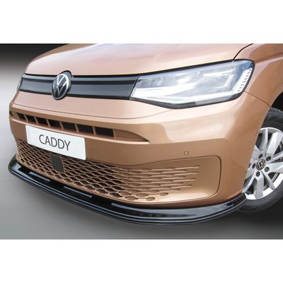 RGM Voorspoilerlip passend voor Volkswagen Caddy V Box/MPV 2020- Zwart GRFBLS200