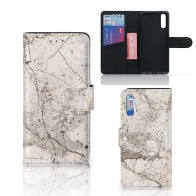 Huawei P20 | Bookcase | Marmer Beige