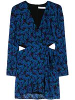 IRO robe courte Nudica à découpes - Bleu