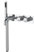 Wiesbaden Style inbouw badthermostaat muur chroom