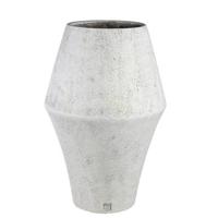 PTMD Bloempot Tink - 50x50x75 cm - Cement - Wit