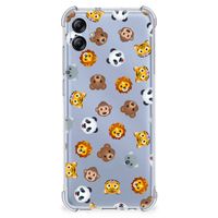 Doorzichtige Silicone Hoesje voor Samsung Galaxy A04e Dieren Emojis