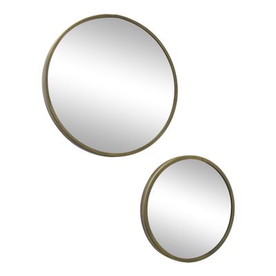 Urban Interiors Ronde Spiegel 'Loft 42' Set van 2 stuks, kleur Antiek Messing
