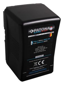 Platinum Battery V-Mount 20A 288Wh with Tesla-cells Sony BP-290W DSR 250P 600P 650P 652P