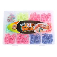 Soft Loom Bands met 180 bandjes en 15 Clips Soft Loom Bands met 180 bandjes en 15 Clips