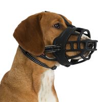 TRIXIE MUILKORF MUZZLE FLEX SILICONE ZWART L 27X31 CM - thumbnail