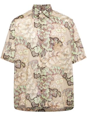 ETRO chemise à fleurs brodées - Tons neutres