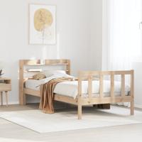 Bedframe zonder matras massief grenenhout 75x190 cm