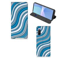 Sony Xperia 10 III | Hoesje met Magneet | Waves Blue Sony Xperia 10 III | Hoesje met Magneet | Waves Blue
