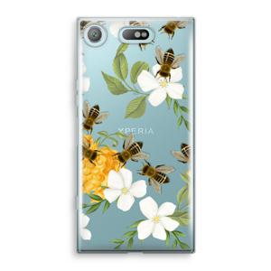 No flowers without bees: Sony Xperia XZ1 Compact Transparant Hoesje