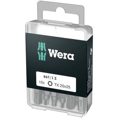 Wera 867/1 Z DIY SiS 05072406001 Torx-bit T 10 Gereedschapsstaal Gelegeerd, Taai D 6.3 10 stuk(s)