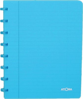 Atoma Trendy schrift, ft A5, 144 bladzijden, commercieel geruit, transparant turkoois
