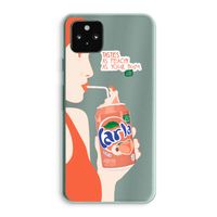 Peach please!: Google Pixel 5a 5G Transparant Hoesje