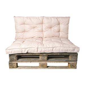 Palletkussens 120x80 cm - beige - set van 2