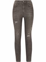 Dolce & Gabbana jean skinny Audrey à effet usé - Gris - thumbnail