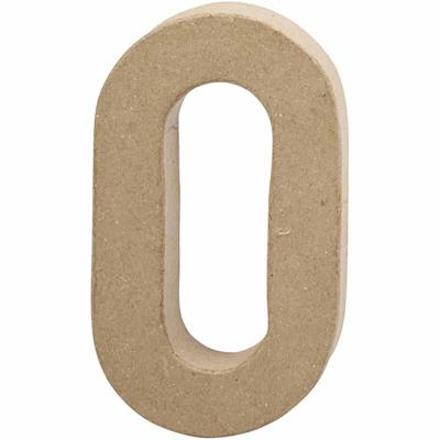 Creativ Company Cijfer, 0, h: 20,4 cm, b: 11,7 cm, dikte 2,5 cm, 1 stuk