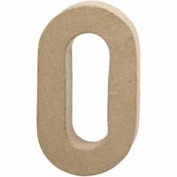 Creativ Company Cijfer, 0, h: 20,4 cm, b: 11,7 cm, dikte 2,5 cm, 1 stuk