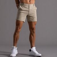 Voor heren Korte broek Chino Short korte broek Werkshorts Zak Recht been Effen Comfort Ademend Korte Buitensporten Casual Dagelijks Katoenmix Modieus Streetwear Zwart Wit Lightinthebox