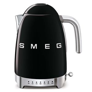 SMEG Variabele Waterkoker - 7 temperatuurstanden - zwart - 1.7 liter - KLF04BLEU