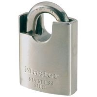 Masterlock 50mm stainless steel body - 22mm stainless steel shackle, 10mm diam. - - 550EURD - thumbnail