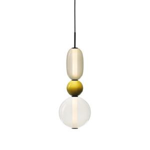 Bomma Pebbles Small Hanglamp - Configuratie 3 - Wit - geel