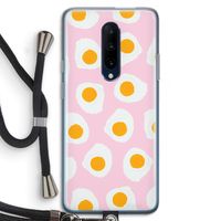 Dancing eggs: OnePlus 7 Pro Transparant Hoesje met koord