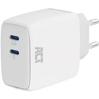 ACT Connectivity USB-C Lader 65W 2-port met Delivery PPS en G