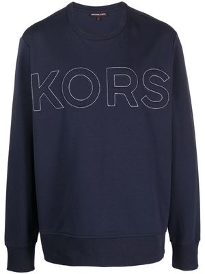 Michael Kors sweat à logo embossé - Bleu