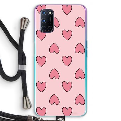 Ondersteboven verliefd: Oppo A52 Transparant Hoesje met koord