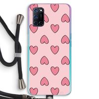 Ondersteboven verliefd: Oppo A52 Transparant Hoesje met koord
