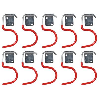 Benson ophanghaken S - 10x stuks - gereedschapshaak - metaal - schuur / werkplaats