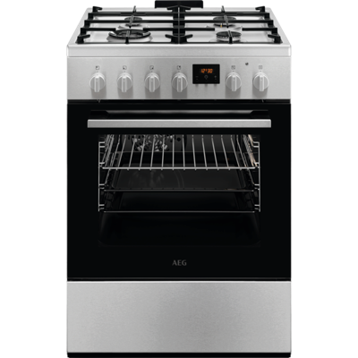 AEG Elektrisch fornuis met gaskookplaat CKB64415BM