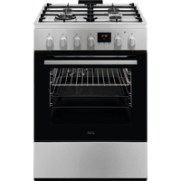 AEG Elektrisch fornuis met gaskookplaat CKB64415BM