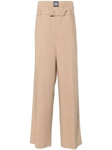 MSGM pantalon de tailleur à taille double - Tons neutres