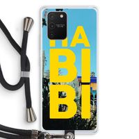 Habibi Majorelle : Samsung Galaxy S10 Lite Transparant Hoesje met koord
