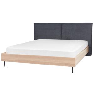 Beliani IZERNORE - Tweepersoonsbed-Grijs-Polyester