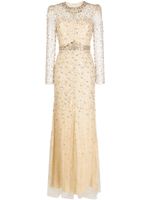 Jenny Packham robe longue Aura à sequins - Marron - thumbnail