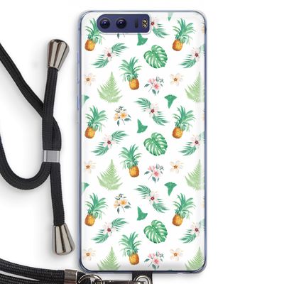 Ananas bladeren: Honor 9 Transparant Hoesje met koord