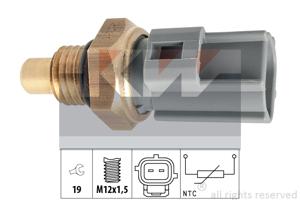 Sensor, brandstoftemperatuur KW, u.a. für Toyota, Lexus, Suzuki, Opel, Mazda, Ford, Isuzu