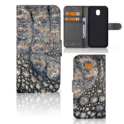 Samsung Galaxy J5 2017 | Telefoonhoesje | Met pasjeshouder | Krokodillenprint