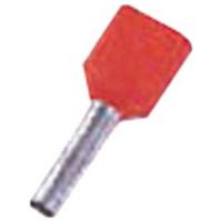 Intercable 180753 Dubbele adereindhulzen Deels geïsoleerd Rood 1 stuk(s)