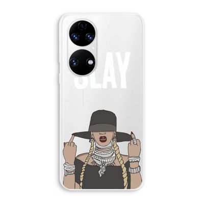 Slay All Day: Huawei P50 Transparant Hoesje